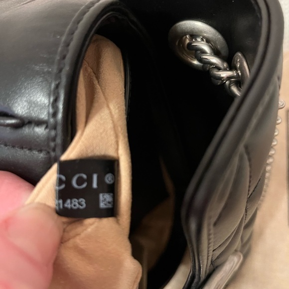 SOLD Gucci GG Marmont Mini chain shoulder bag. - Picture 15 of 15
